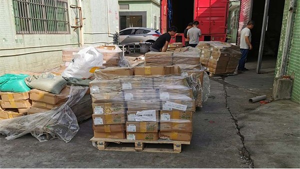 8月21日东莞开元(中国)废电阻8吨现场